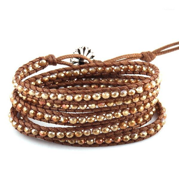 fashion women jewelry black/brown leather bracelet handmade 5 strands 4mm glass beads wrap bracelets dropshippers1, Golden;silver
fashion women jewelry black/brown leather bracelet handmade 5 strands 4mm glass beads wrap bracelets dropshippers1, Golden;silver