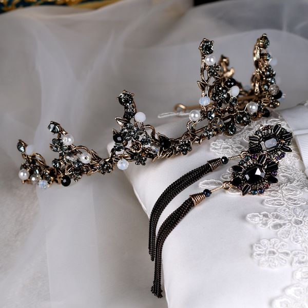 net red and black headdress bride baroque 18-year-old forest princess crown girl, Silver
net red and black headdress bride baroque 18-year-old forest princess crown girl, Silver