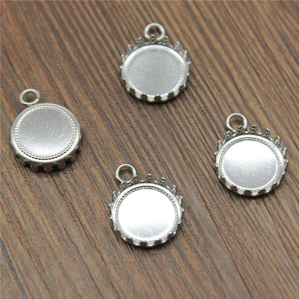 20pcs fit 12mm 15mm glass cabochon stainless steel crown edge base setting charms pendant tray jewelry accessories h jllaxu, Black
20pcs fit 12mm 15mm glass cabochon stainless steel crown edge base setting charms pendant tray jewelry accessories h jllaxu, Black