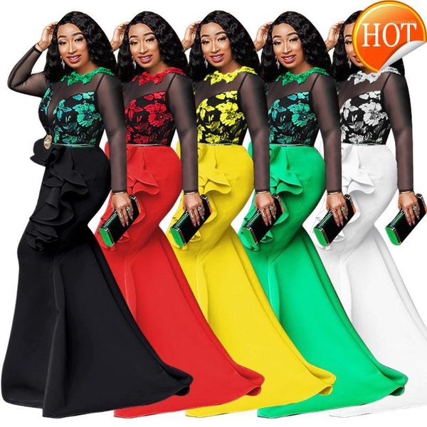 casual dresses mermaid yellow women dress african party club long maxi robe elegant dinner femme vestiods ruffles1, Black;gray
casual dresses mermaid yellow women dress african party club long maxi robe elegant dinner femme vestiods ruffles1, Black;gray