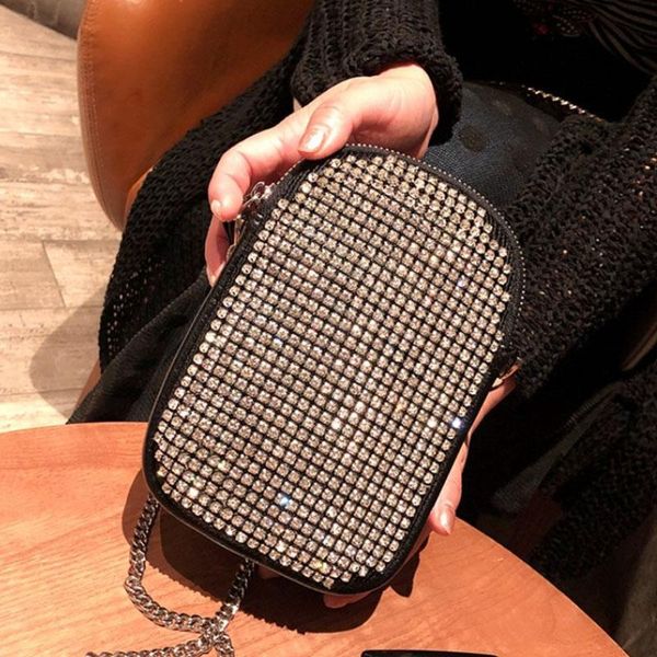 new women chain bags fashion diamond rhinestone clutch shoulder crossbody bag female black pu leather zipper mini bag
new women chain bags fashion diamond rhinestone clutch shoulder crossbody bag female black pu leather zipper mini bag