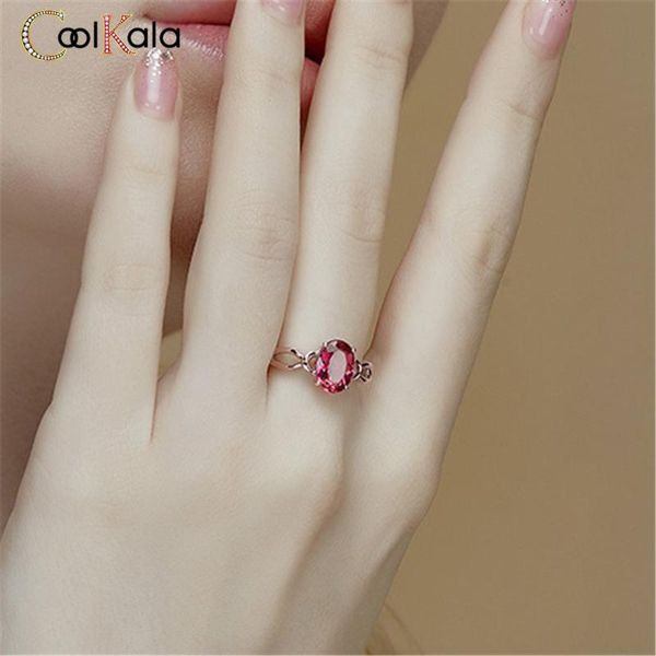 coolkala new product simple fashion oval red tourmaline caibao open women's versatile ring, Slivery;golden
coolkala new product simple fashion oval red tourmaline caibao open women's versatile ring, Slivery;golden