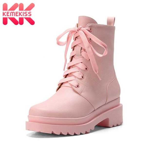 boots kemekiss women short real leather cross strap fashion platform high heel winter shoes woman warm boot size 33-40, Black
boots kemekiss women short real leather cross strap fashion platform high heel winter shoes woman warm boot size 33-40, Black