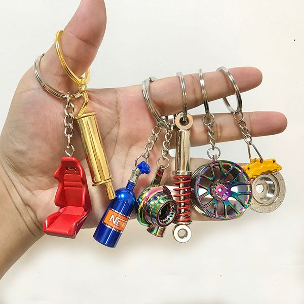 5pcs/set creative gift car metal keychain turbo gear hub pendant brake disc shock absorber pendant, Slivery;golden
5pcs/set creative gift car metal keychain turbo gear hub pendant brake disc shock absorber pendant, Slivery;golden