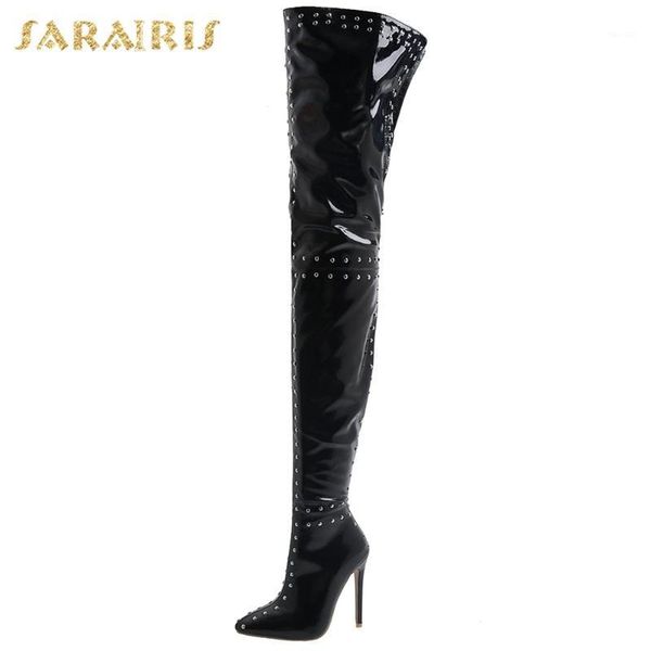 boots lapolaka arrivals thin high heels spring trend women shoes pointed toe zipper rivet over the knee ladies1, Black
boots lapolaka arrivals thin high heels spring trend women shoes pointed toe zipper rivet over the knee ladies1, Black