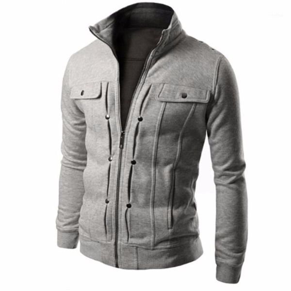 men's jackets coats zipper fake pocket design male fleece sweater slim hooded new slant pull pocket jacket1, Black;brown
men's jackets coats zipper fake pocket design male fleece sweater slim hooded new slant pull pocket jacket1, Black;brown