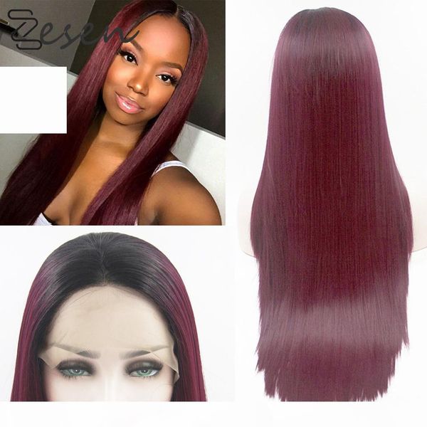 zesen wine red straight lace front wigs for black women 13*4 lace wig long synthetic hair wigs heat resistant with baby hair
zesen wine red straight lace front wigs for black women 13*4 lace wig long synthetic hair wigs heat resistant with baby hair