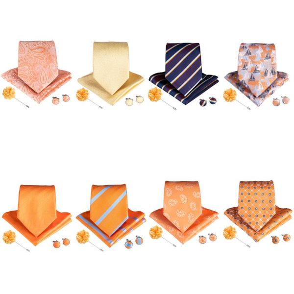 9 styles orange striped plaids paisley men's ties with hanky cufflinks brooch silk tie jacquard woven neckties for men wedding, Black;gray
9 styles orange striped plaids paisley men's ties with hanky cufflinks brooch silk tie jacquard woven neckties for men wedding, Black;gray