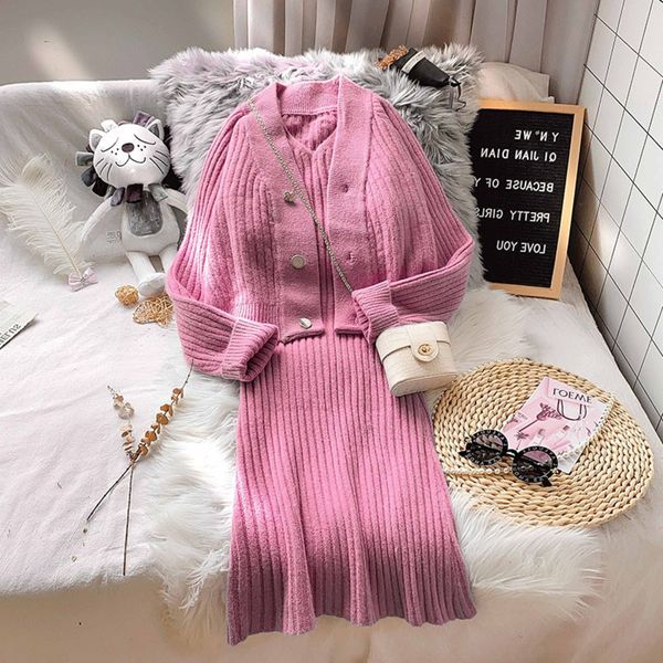 fashion knitwear suit dress for women 2020 new autumn knitwear knitwearkorean version of mingyuanfeng foreign style thin two piece dress faf, White;black
fashion knitwear suit dress for women 2020 new autumn knitwear knitwearkorean version of mingyuanfeng foreign style thin two piece dress faf, White;black