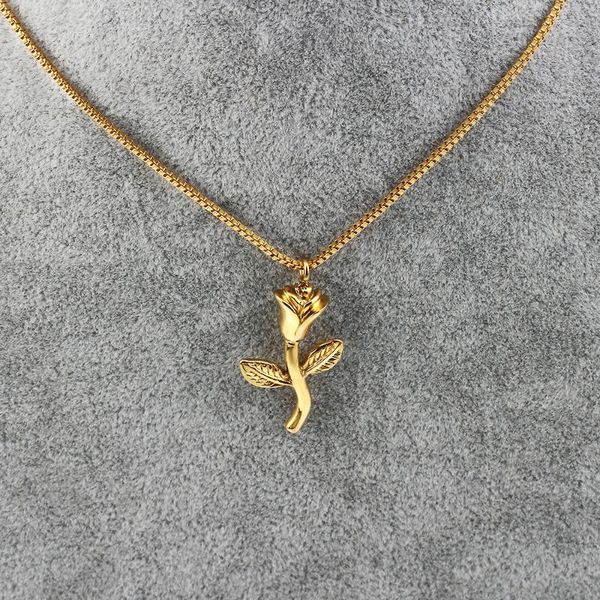pendant necklaces simple golden venices fashion rose necklace suitable for women's and men's festival jewelry gifts wholesale, Silver
pendant necklaces simple golden venices fashion rose necklace suitable for women's and men's festival jewelry gifts wholesale, Silver