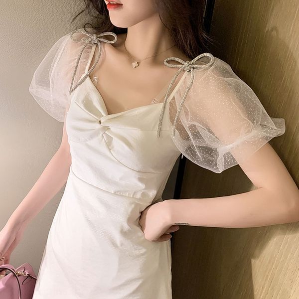 2020 french bubble sleeve fairy dress women's dress in summer new style french font bubble font waist closing show thin design temperam, Black;gray
2020 french bubble sleeve fairy dress women's dress in summer new style french font bubble font waist closing show thin design temperam, Black;gray