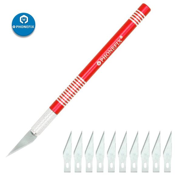 точность non-slip metal скальпель нож tools kit с 10шт лезвия телефона материнской платы pcb diy ремонт ручной инструмент
точность non-slip metal скальпель нож tools kit с 10шт лезвия телефона материнской платы pcb diy ремонт ручной инструмент