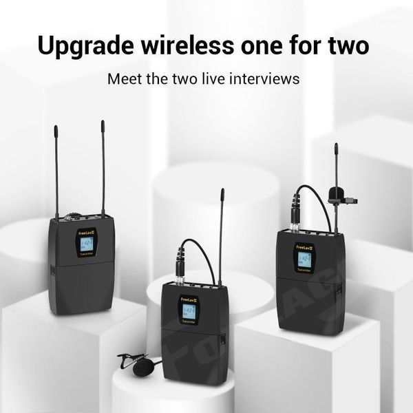 trusiner av ii double live wireless microphone lavalier microphone recording uhf for smartphone dslr mixer pc1
trusiner av ii double live wireless microphone lavalier microphone recording uhf for smartphone dslr mixer pc1