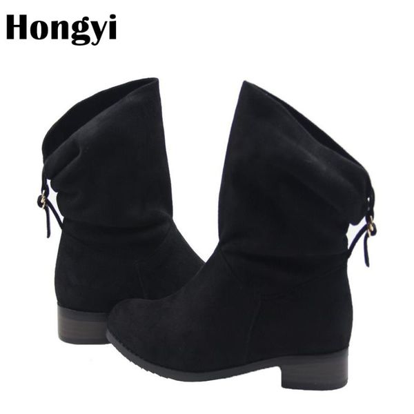 hongyi women shoes 2020 spring autumn women boots ankle boots women's flats with suede leather fashion boot, Black
hongyi women shoes 2020 spring autumn women boots ankle boots women's flats with suede leather fashion boot, Black