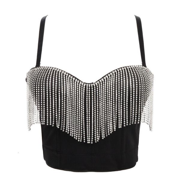 thin-back fine-fitting tassel chain diamond sweater thin ladies fashion sleeveless short-sleeveless harvest q792 uw2a, Black;white 
thin-back fine-fitting tassel chain diamond sweater thin ladies fashion sleeveless short-sleeveless harvest q792 uw2a, Black;white