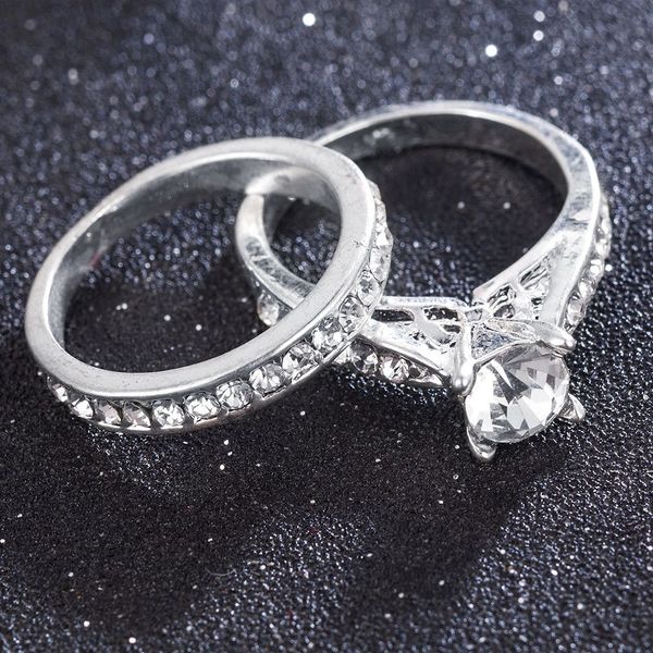factoryld8g2factory/set fashion charm femme lovers jewelry ring bijoux crystal engagement wedding rings for women men anel, Silver
factoryld8g2factory/set fashion charm femme lovers jewelry ring bijoux crystal engagement wedding rings for women men anel, Silver
