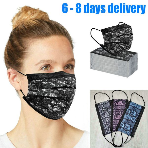 lace print 10pcs retail packae fashion mask disposable black face masks non-woven mask anti-dust mask 3 layer activated
lace print 10pcs retail packae fashion mask disposable black face masks non-woven mask anti-dust mask 3 layer activated