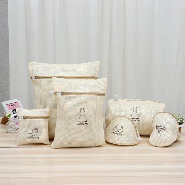 laundry bags 6 pcs/set beige mesh bag dirty clothes underwear bra socks lingerie wash for washing machine1
laundry bags 6 pcs/set beige mesh bag dirty clothes underwear bra socks lingerie wash for washing machine1