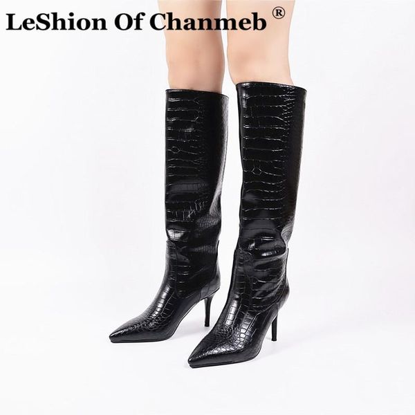 leshion of chanmeb thin high heels snake print knee high boots women ins chic slip ons dress coat long boots size 43 shoes, Black
leshion of chanmeb thin high heels snake print knee high boots women ins chic slip ons dress coat long boots size 43 shoes, Black