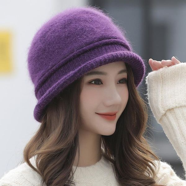 berets winter women's knitting wool hat hair thickened warm basin cap outdoor fashion beret, Blue;gray
berets winter women's knitting wool hat hair thickened warm basin cap outdoor fashion beret, Blue;gray