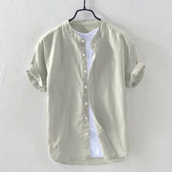 summer man shirt 2020 vacation mens solid stand collar cotton linen retro short sleeve loose hawaiian henley shirt hawaiian1, White;black
summer man shirt 2020 vacation mens solid stand collar cotton linen retro short sleeve loose hawaiian henley shirt hawaiian1, White;black