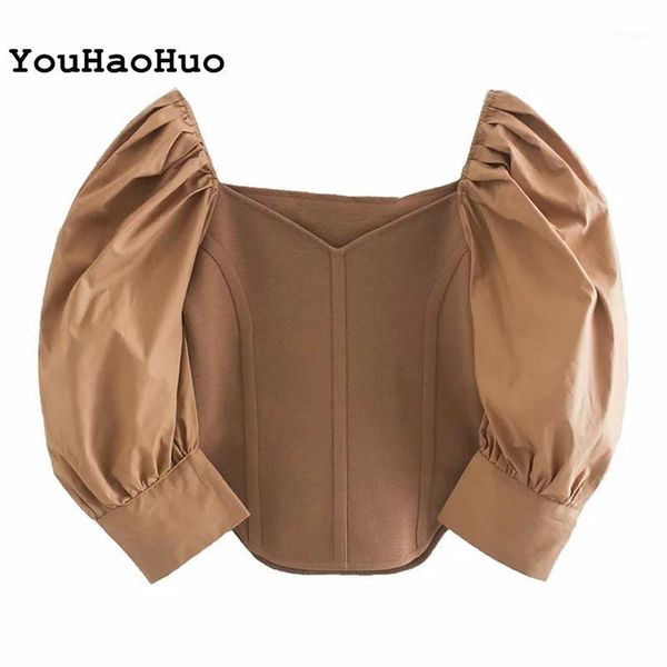 stylish patchwork knitted blouse women vintage puff sleeve short blouses shirts ladies v neck chic blusas mujer1, White
stylish patchwork knitted blouse women vintage puff sleeve short blouses shirts ladies v neck chic blusas mujer1, White