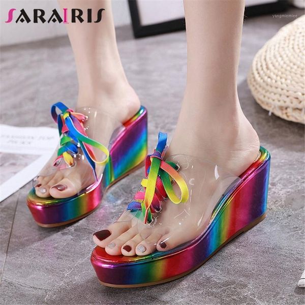 sarairis transparent pvc slides women sweet summer date wedges slippers ladies colorful platform shoes1, Black
sarairis transparent pvc slides women sweet summer date wedges slippers ladies colorful platform shoes1, Black