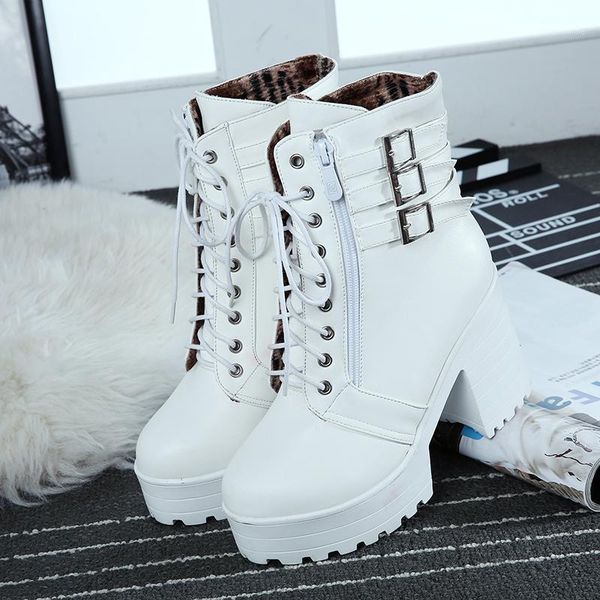 boots women winter motorcycle ankle boot female high heels shoes ladies lace up round toe shoes1, Black
boots women winter motorcycle ankle boot female high heels shoes ladies lace up round toe shoes1, Black