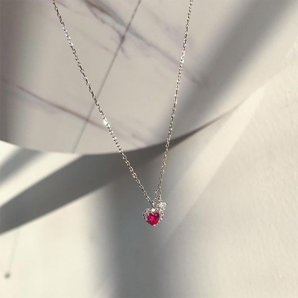 pendant necklaces silver plated red zircon love heart for women wedding jewelry long statement
pendant necklaces silver plated red zircon love heart for women wedding jewelry long statement