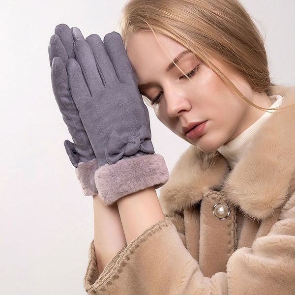 women touch screen warm thick velvet lady full finger windproof winter outdoor driving bicycle gloves gants, Blue;gray
women touch screen warm thick velvet lady full finger windproof winter outdoor driving bicycle gloves gants, Blue;gray