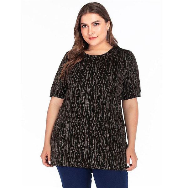women's blouses & shirts plus size blouse shirt 5xl women summer short sleeve sequined elegant stretch loose oversized ladies tunic dr, White
women's blouses & shirts plus size blouse shirt 5xl women summer short sleeve sequined elegant stretch loose oversized ladies tunic dr, White