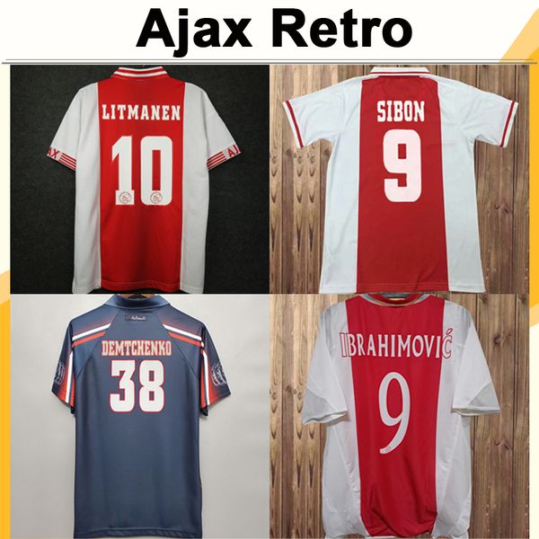 04 05 ajax ibrahimovic boukhari mens retro home soccer jerseys 98 99 sibon litmanen sier football shirt 94 95 kluivert rijkaard uniforms, Black;yellow
04 05 ajax ibrahimovic boukhari mens retro home soccer jerseys 98 99 sibon litmanen sier football shirt 94 95 kluivert rijkaard uniforms, Black;yellow