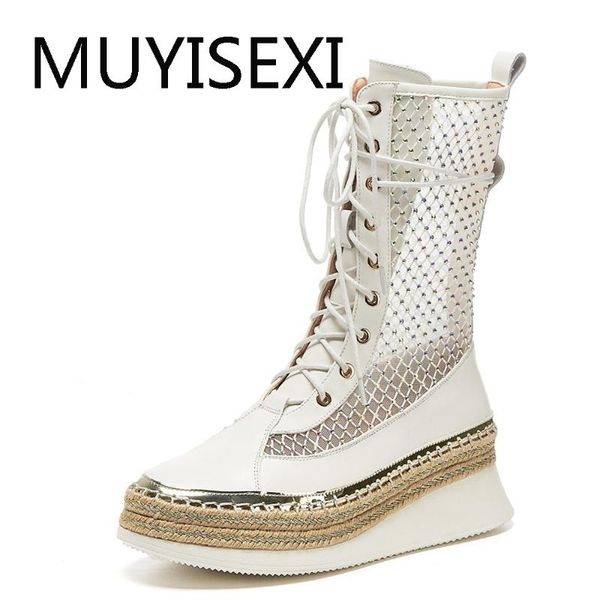 summer boots breathable mesh flat platform short booties fashion women 5cm high heels spring white du06 muyisexi, Black
summer boots breathable mesh flat platform short booties fashion women 5cm high heels spring white du06 muyisexi, Black