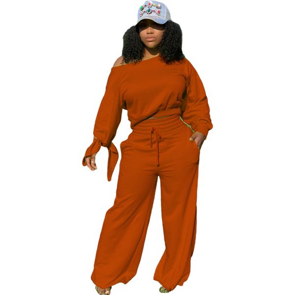 s-3xl женщины tracksuit осень зима обдирают с длинным рукавом узлы эпикировка solid color off shoulder tops толстовка слаксы брюки костюм e9, White
s-3xl женщины tracksuit осень зима обдирают с длинным рукавом узлы эпикировка solid color off shoulder tops толстовка слаксы брюки костюм e9, White