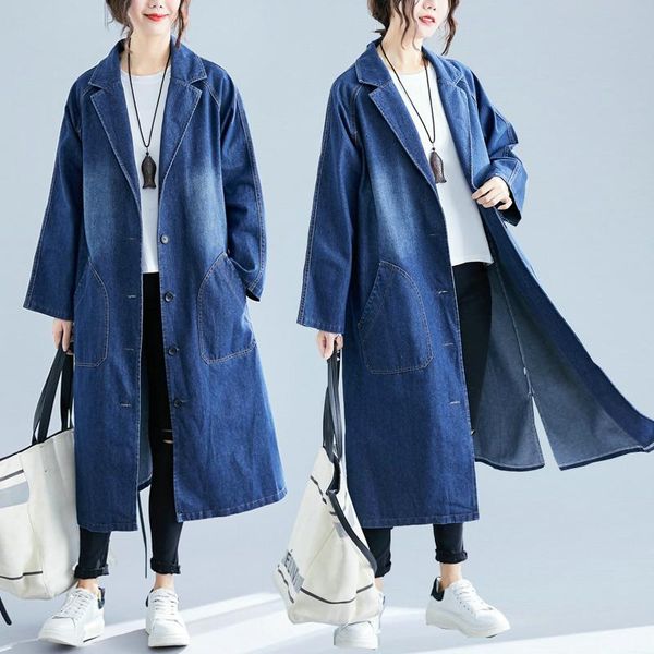 women's trench coats women denim coat 2021 spring autumn long casual streetwear female vintage jeans windbreaker outerwear, Tan;black
women's trench coats women denim coat 2021 spring autumn long casual streetwear female vintage jeans windbreaker outerwear, Tan;black