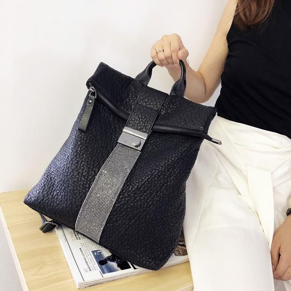 2020 women anti-theft leather backpacks female vintage soft faced diamond backpack personalized lock travel bag
2020 women anti-theft leather backpacks female vintage soft faced diamond backpack personalized lock travel bag