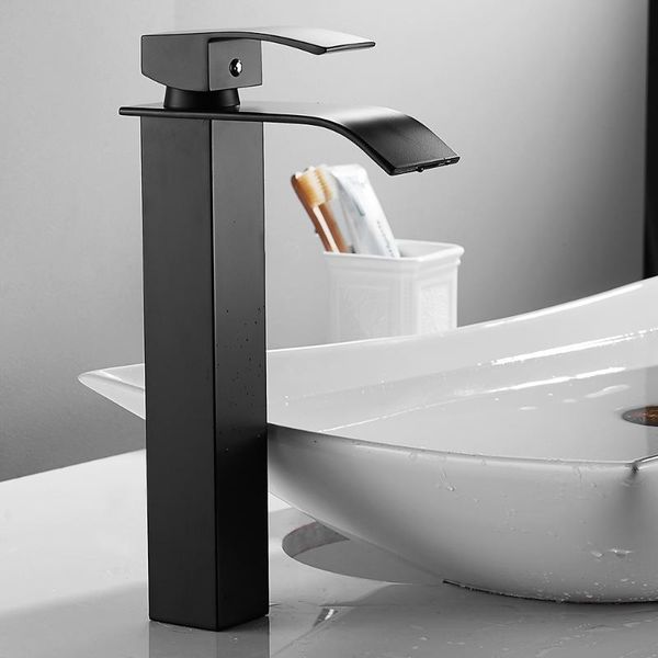 tall basin faucet bathroom sink taps basin mixer black spray square mono high waterfall stainless steel body zinc alloy handle
tall basin faucet bathroom sink taps basin mixer black spray square mono high waterfall stainless steel body zinc alloy handle