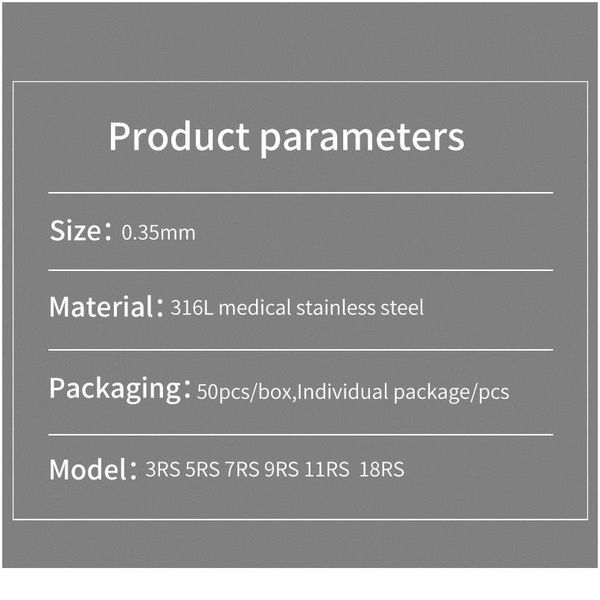 50pcs round shader tattoo needles sterilize 3rs 5rs rs 9rs 11rs 13rs 15rs 0.35mm disposable tattoo needle tattoo qylmax
50pcs round shader tattoo needles sterilize 3rs 5rs rs 9rs 11rs 13rs 15rs 0.35mm disposable tattoo needle tattoo qylmax