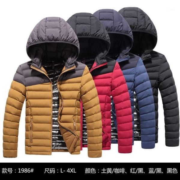 2020 new men's down jacket hooded color matching boutique warm down jacket slim light1, Black
2020 new men's down jacket hooded color matching boutique warm down jacket slim light1, Black