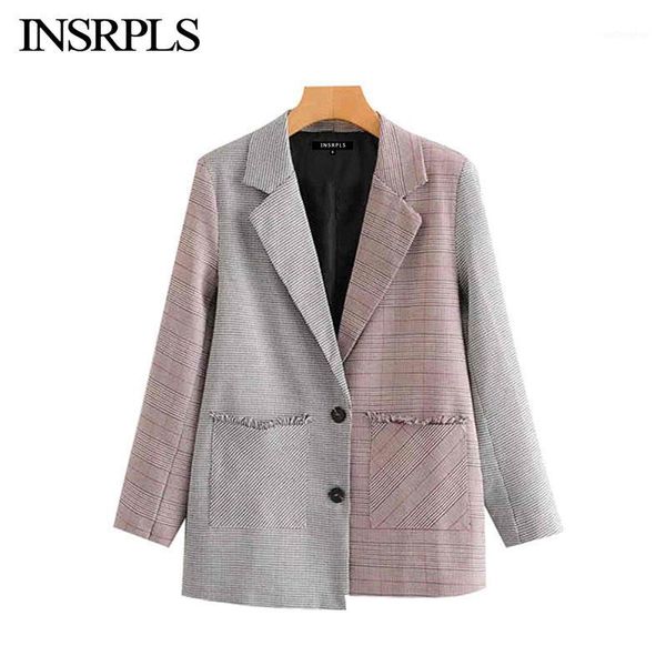 insrpls women vintage stylish patchwork frayed patchwork blazer coat long sleeve pockets office wear outerwear chic 1, White;black 
insrpls women vintage stylish patchwork frayed patchwork blazer coat long sleeve pockets office wear outerwear chic 1, White;black
