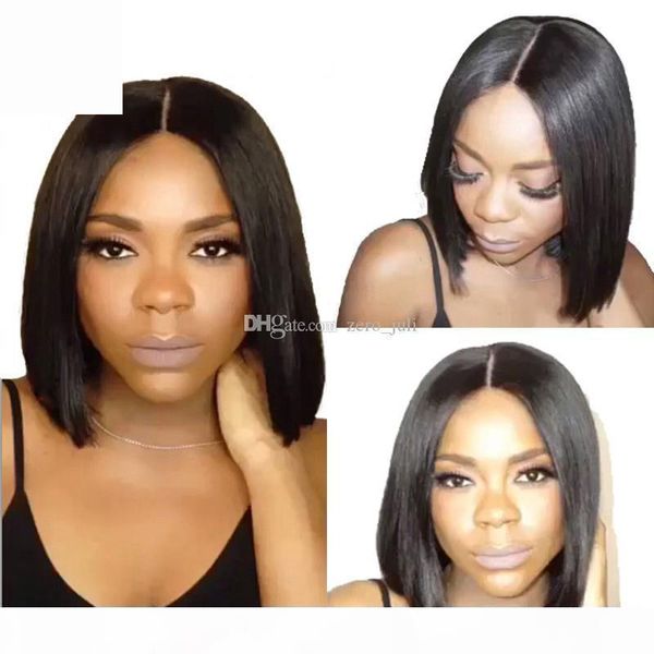 unprocessed virgin peruvian human hair straight full lace wig short bob glueless lace front wig with baby hair for black women, Black;brown
unprocessed virgin peruvian human hair straight full lace wig short bob glueless lace front wig with baby hair for black women, Black;brown