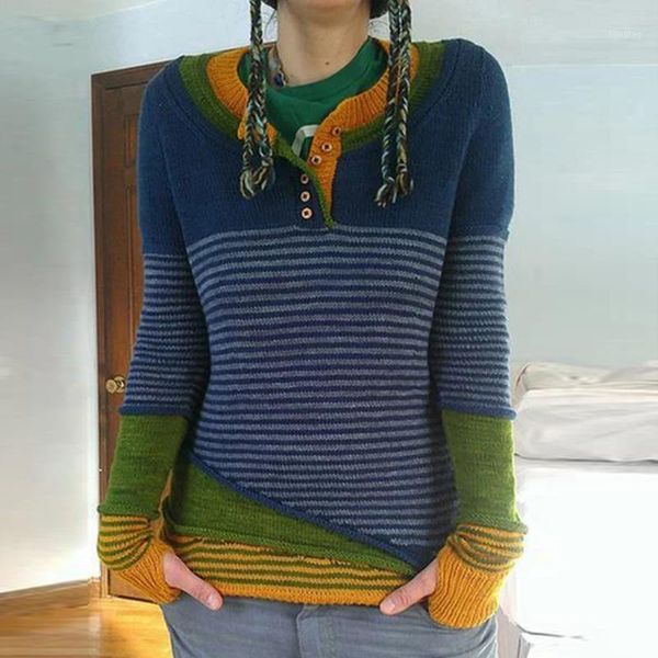 patchwork sweater acrylic pullovers women vintage casual striped patchwork buttoned v-neck knitted sweater w12041, White;black
patchwork sweater acrylic pullovers women vintage casual striped patchwork buttoned v-neck knitted sweater w12041, White;black
