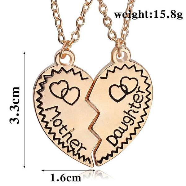 fashion charm pendant necklace heart shape letters mother daughter pair necklace link chain jewelry accessories 369536, Silver
fashion charm pendant necklace heart shape letters mother daughter pair necklace link chain jewelry accessories 369536, Silver