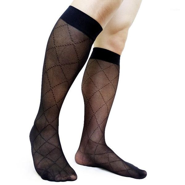 see through plaid business socks for men formal dress suit socks stocking high elastic tube male collection1, Black
see through plaid business socks for men formal dress suit socks stocking high elastic tube male collection1, Black