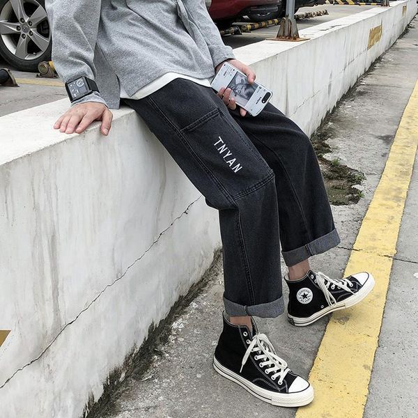 washed s-3xl plus size straight style hommes jeans lace up vintage casual loose denim pants streetwear autumn mens black jeans, Blue
washed s-3xl plus size straight style hommes jeans lace up vintage casual loose denim pants streetwear autumn mens black jeans, Blue