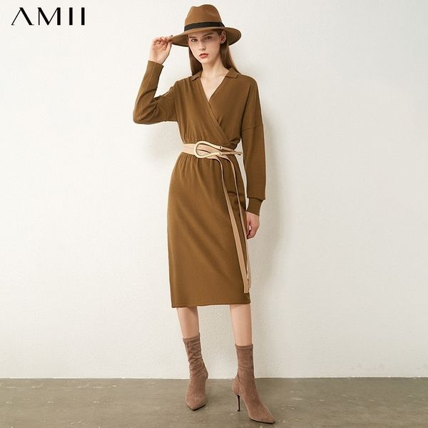 amii minimalism autumn winter fashion vintage dresses for women solid vneck knitted sweater dress women's sweater 12040908 201027, Black;gray
amii minimalism autumn winter fashion vintage dresses for women solid vneck knitted sweater dress women's sweater 12040908 201027, Black;gray