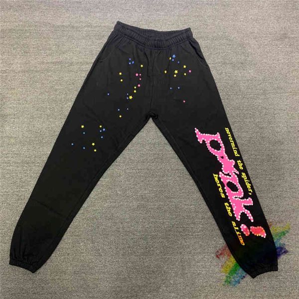 puff print spider web 555555 sweatpants men women 1:1 quality heavy fabric sp5der pants joggers drawstring trousers, Black
puff print spider web 555555 sweatpants men women 1:1 quality heavy fabric sp5der pants joggers drawstring trousers, Black