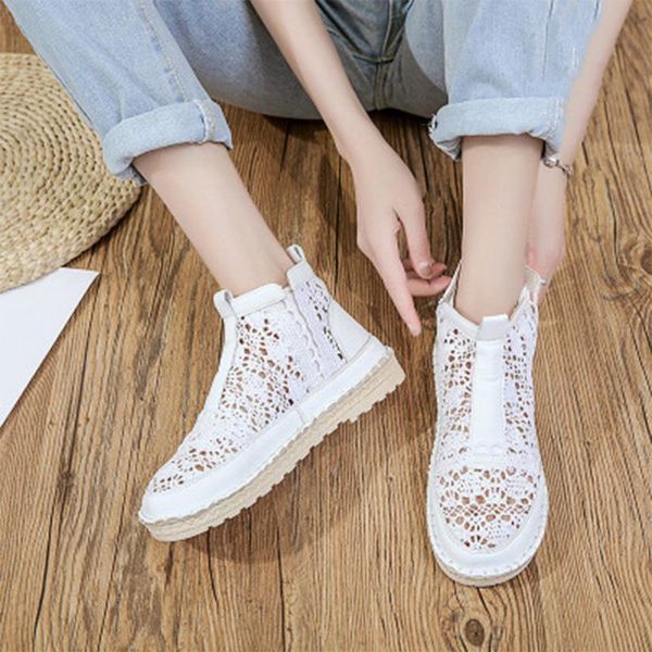 2020 women lace short autumn woman sweet flats women's breathable hollow out footwear ankle boots summer drop shipping, Black
2020 women lace short autumn woman sweet flats women's breathable hollow out footwear ankle boots summer drop shipping, Black