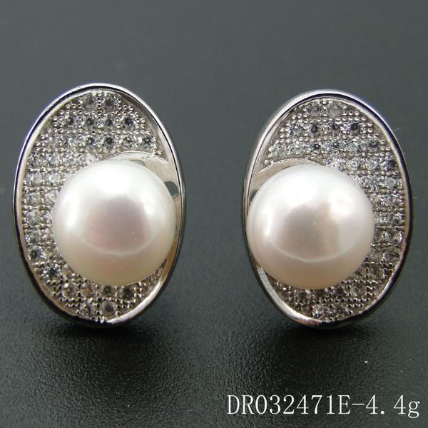 925 sterling silver freshwater pearl & cz women's stud earrings for gift, Golden;silver
925 sterling silver freshwater pearl & cz women's stud earrings for gift, Golden;silver