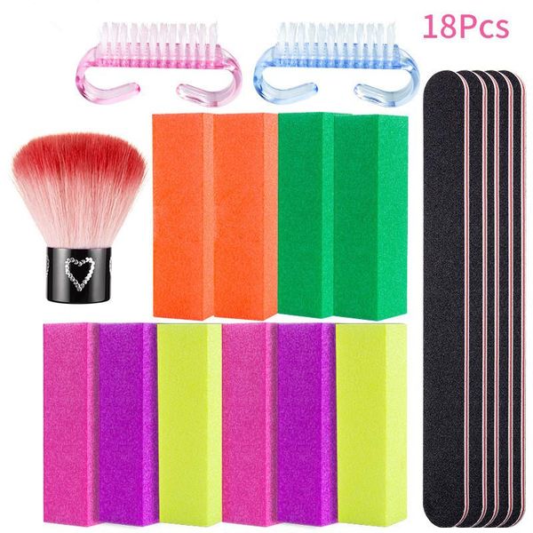 nail art kits 15/18 pcs sponge tofu block set high elastic four-sided file polishing horn brush tool
nail art kits 15/18 pcs sponge tofu block set high elastic four-sided file polishing horn brush tool